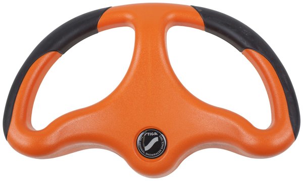Lenkrad mit Gripp Zonen in sportlichem Design für Snow Racer, Orange